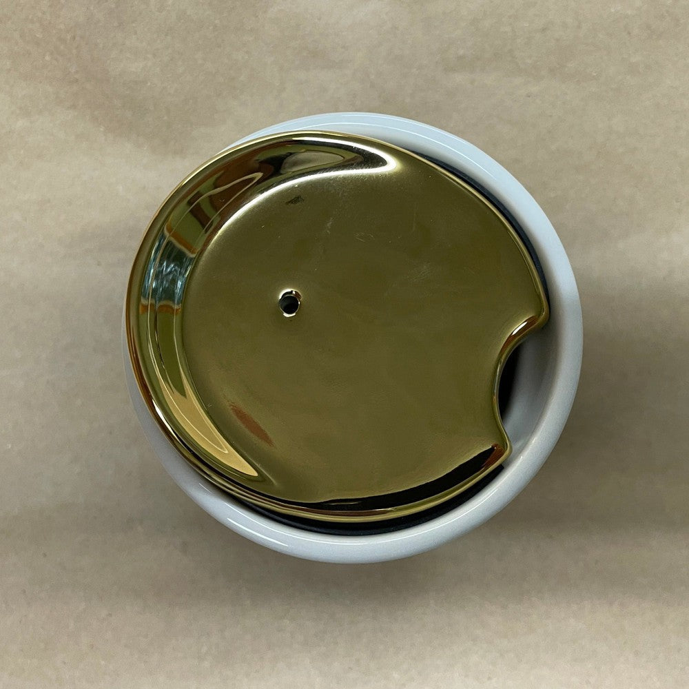 Starbucks Swarovski Anniversary Ceramic Gray & Gold Tumbler Mug-2015