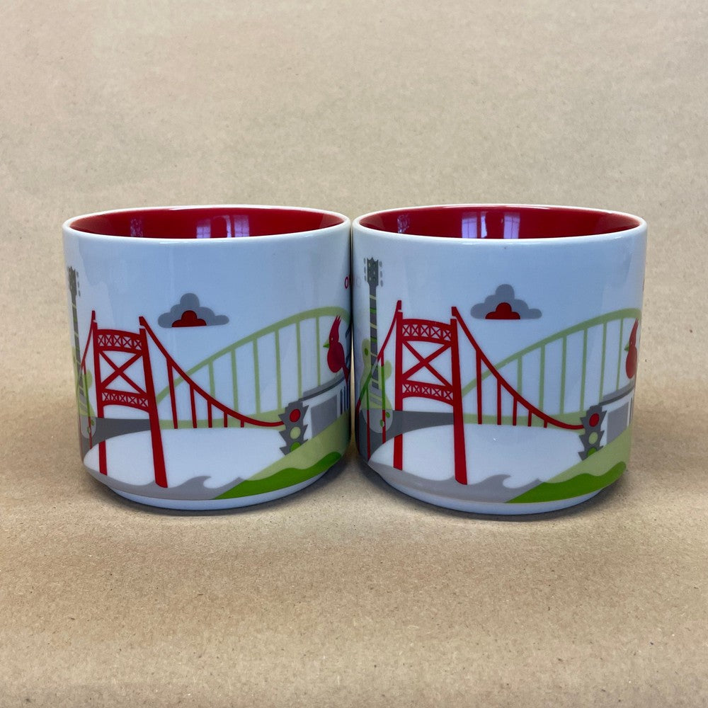 Starbucks You Are Here Series Ohio Mugs-2015 Pair