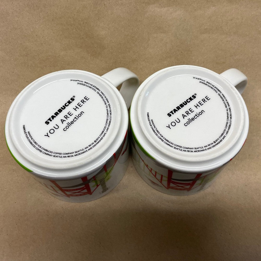 Starbucks You Are Here Series Ohio Mugs-2015 Pair