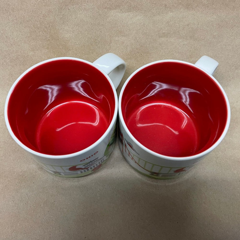 Starbucks You Are Here Series Ohio Mugs-2015 Pair