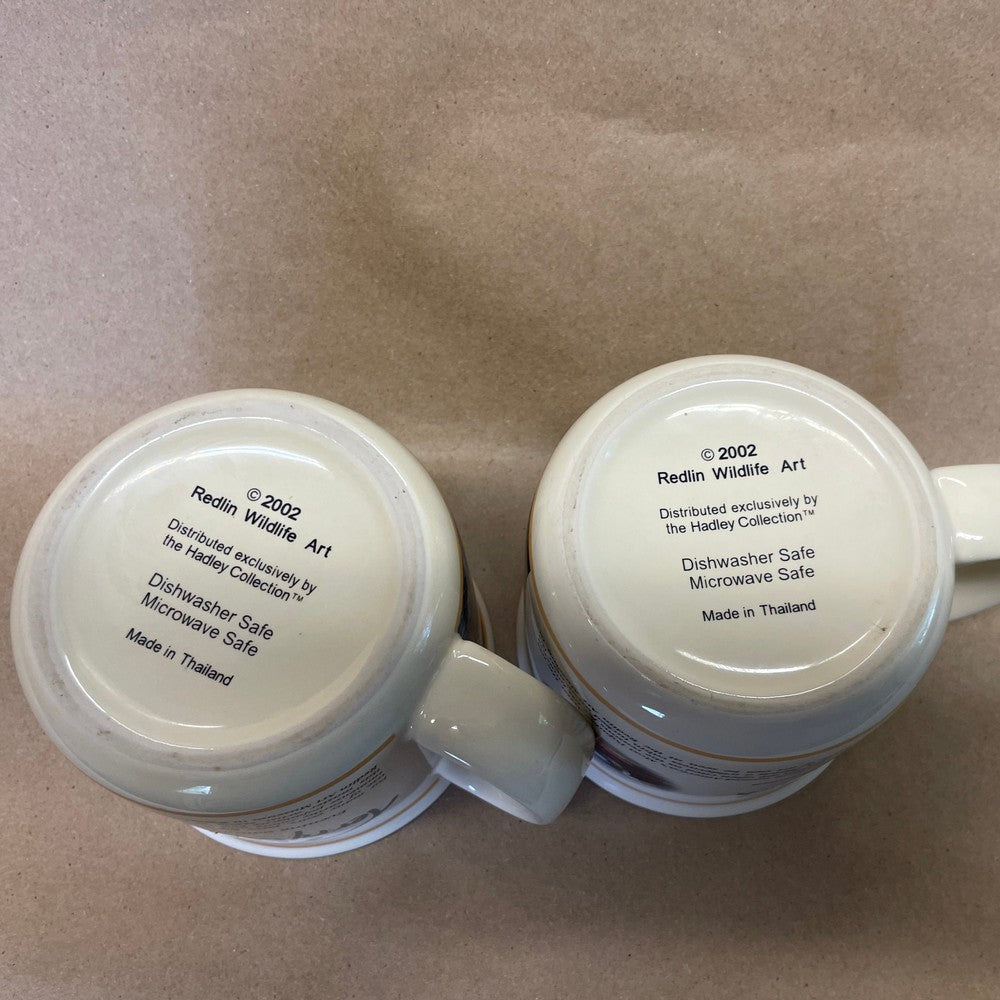 Terry Redlin Autograph Mugs-2002 Pair