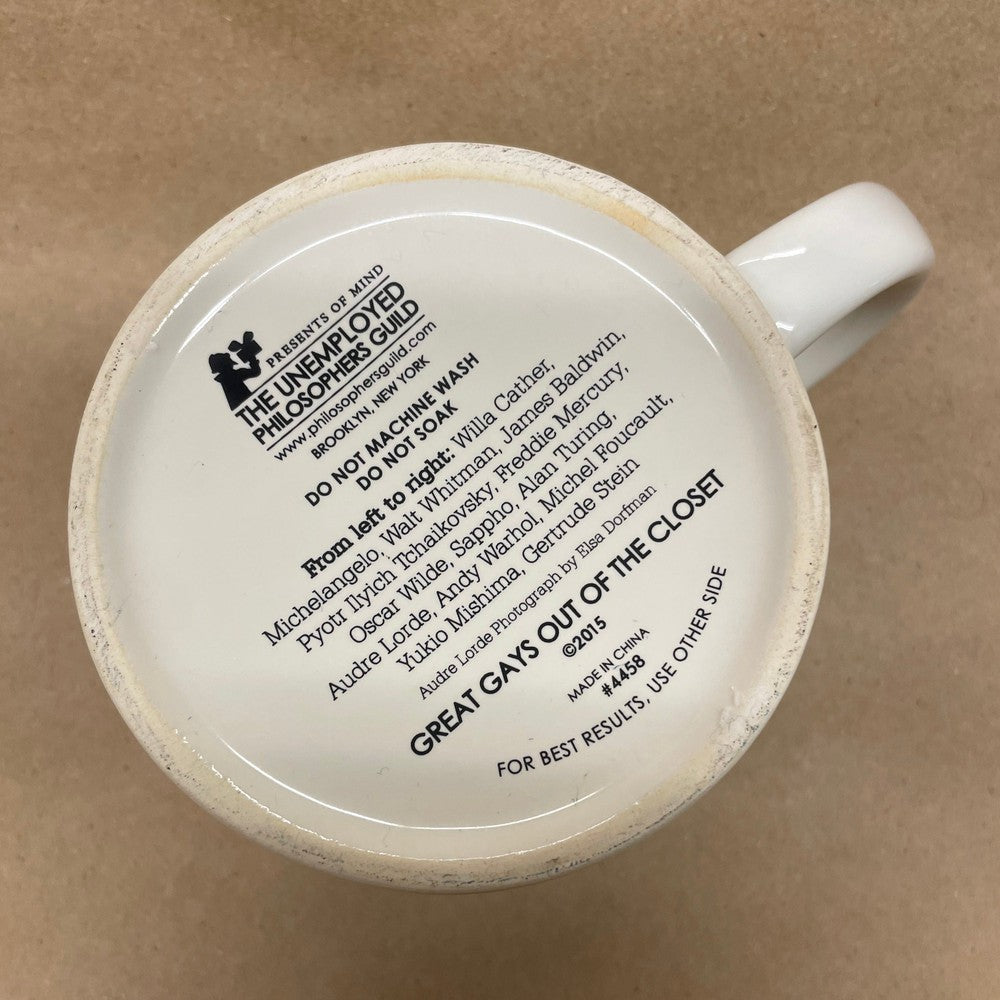 The Unemployed Philosophers Guild Great Gays Out of the Closet Mug-2015