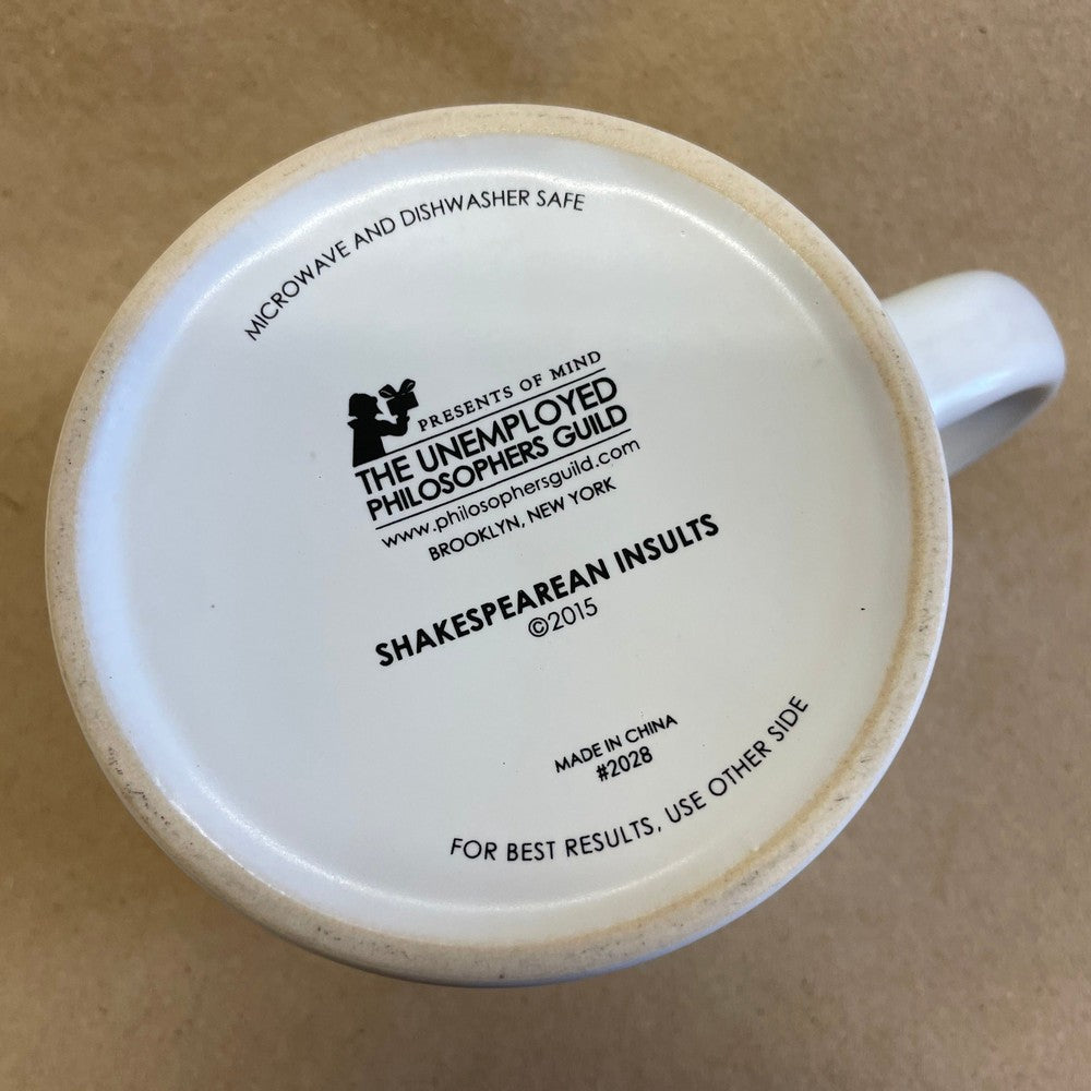 The Unemployed Philosophers Guild Shakespearean Insults Mug-2015