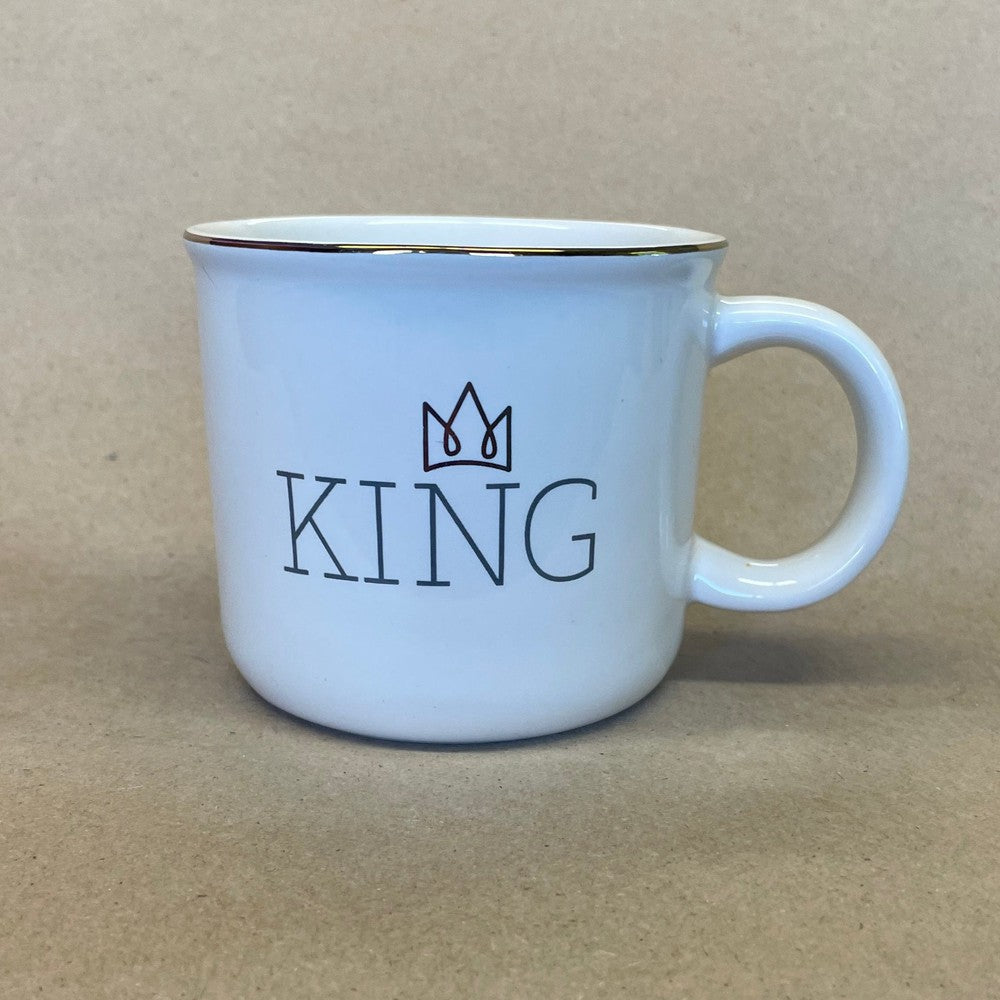 Thresehold King with Gold Rim Mug