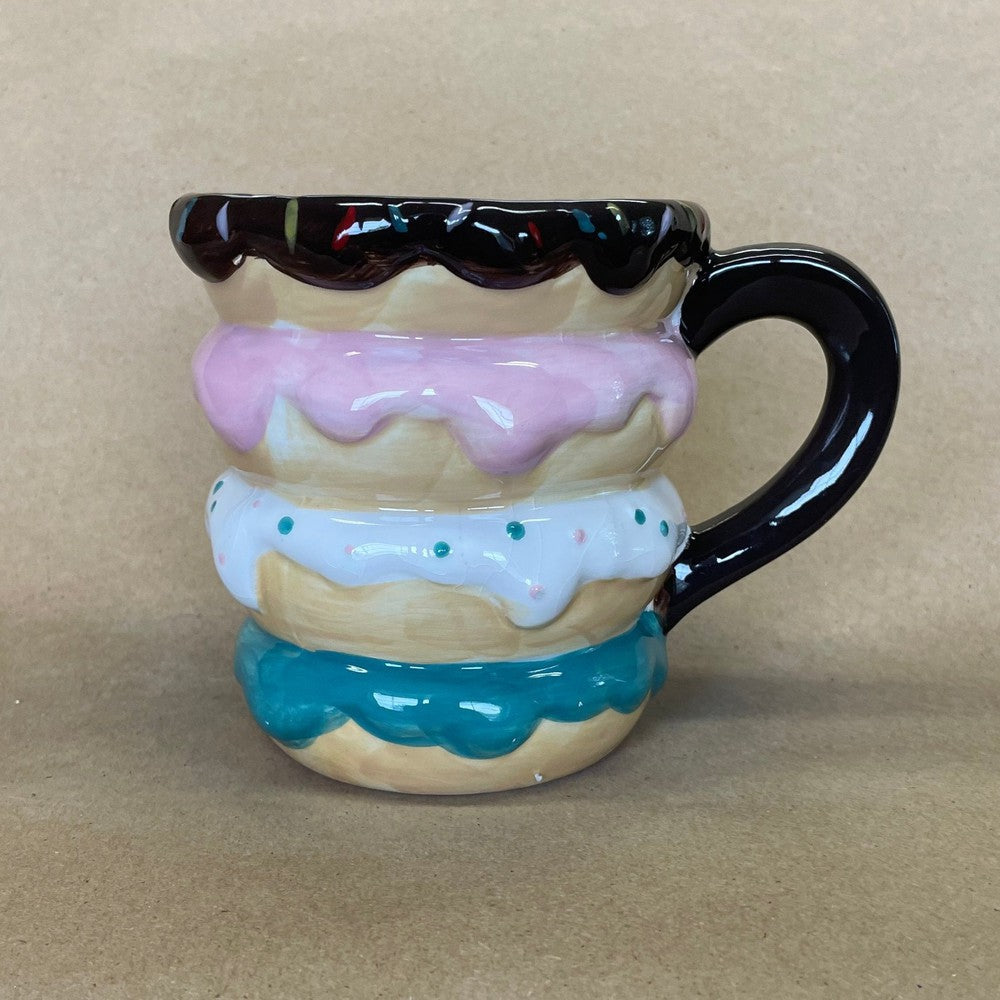 World Market Donut Stack Mug