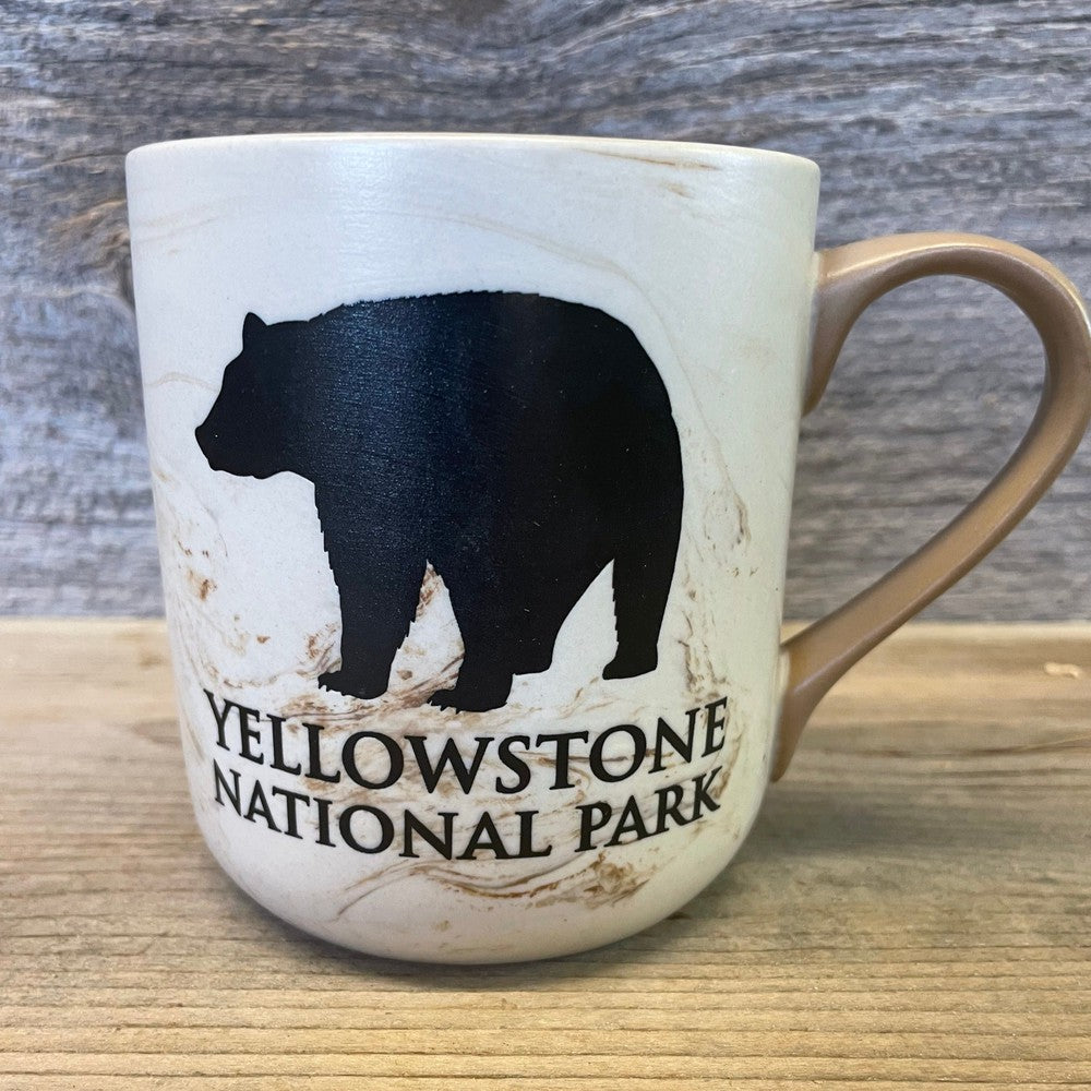 Yellowstone National Park Bear Marbled Mug