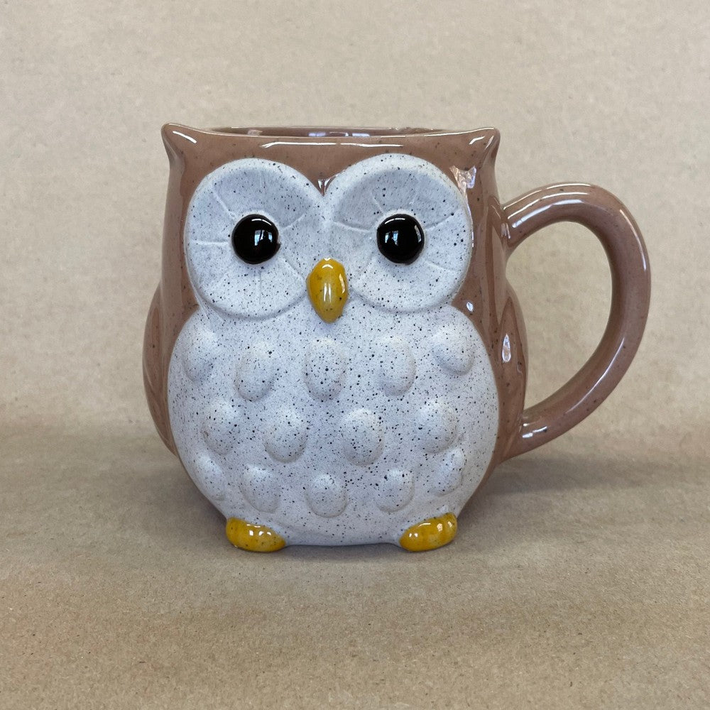 Young's Inc Stoneware Owl Mug